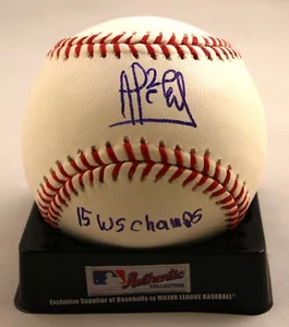 Alcides Escobar Signed Authentic MLB Baseball WS 2015 Champs COA - Picture 1 of 1