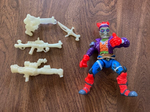 Toxic Crusaders BONEHEAD Action Figure Complete 1991 Playmates Read Desc Cover
