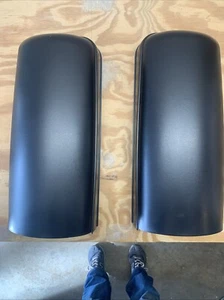 Black Door Mirror Cover Pair For Freightliner Cascadia 2008-2017 LH+RH Side - Picture 1 of 6