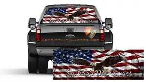 American Flag Eagle In God We Trust Rear Window Perforated Graphic Decal Cars - Bild 1 von 4