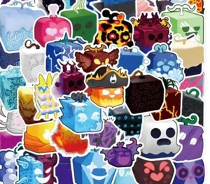 50Pcs BLOX FRUITS Graffiti Stickers Laptop Computer Phone Luggage Guitar Wate - Picture 1 of 2