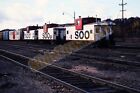 Vtg 1981 Train Slide 16 56 & 34 SOO Line Cabooses X1G148