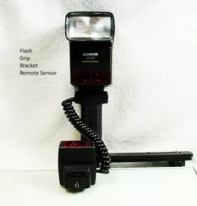Achiever 630AF Flash + Grip + Remote Sensor | For Canon AF/EOS | New | NOS | $59 - Picture 1 of 6