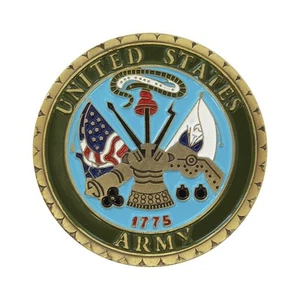 UNITED STATES ARMY, PEWTER & EMAILLE CHALLENGE COIN - Bild 1 von 2