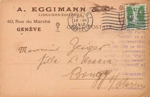 Suisse - GENÈVE - Librairie A. Eggimann, 40 rue du Marché - Picture 1 of 2