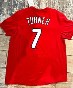 Nike Philadelphia Phillies Trea Turner- T-Shirt Sm Thru XXL-Brand New with Tags - Picture 1 of 5