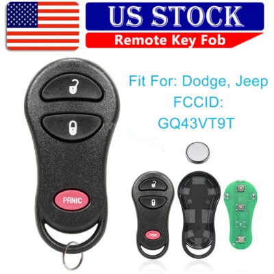 Reemplazo para Dodge 1999-2002 Ram 1500 2500 3500 Mando a distancia Coche Llavero Van Foto 1 de 4