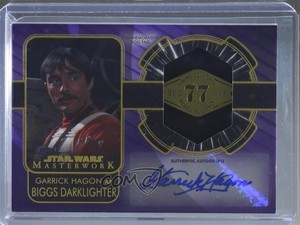 2020 Topps Star Wars Masterwork Purple 6/50 Garrick Hagon as Patch Auto Tag a2v