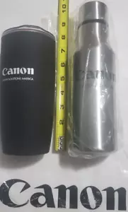 2 SET Canon Stainless Thermal Travel Mugs Hot Cold Sport Cups EOS Digital Camera - Picture 1 of 7