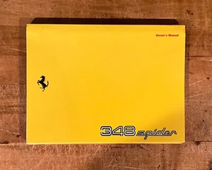 Ferrari 348 Spider | Owners Manual | (839/94) | U.S. Models '95 | Original - Picture 1 of 12