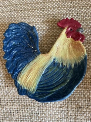 Cracker Barrel Ceramic 6.5” x 7” Rooster Plate Susan Winget FREE SHIPPING - Image 1 of 4