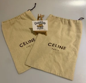 Juego de 2 zapatos bolsa antipolvo Celine DE COLECCIÓN UNISEX DE LUJO - Imagen 1 de 3