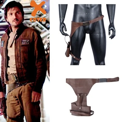 Xcoser Star Wars: Andor Cassian Andor Cosplay Belt Holster Cosplay Props Leather - Imagem 1 de 4