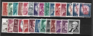 US Stamps, Sc#1030-1053, MNH, 1053(MH), VF, Complete Set, 1954-61 Liberty Series - Picture 1 of 1