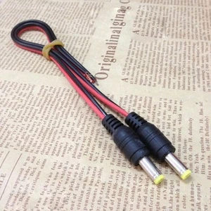 10pcs Câblage DC12V 5,5x2,1mm Mâle & Femelle DC Prise Connecteur Câbles - Photo 1/27