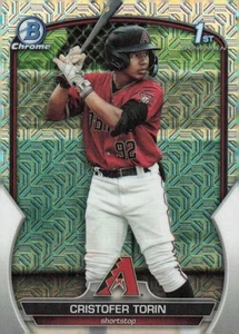 2023 Bowman Chrome #BCP-204 Cristofer Torin Chrome Prospects Mojo Refractor - Picture 1 of 2
