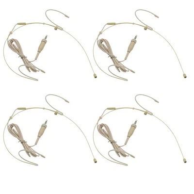 4x Microphone Headset Headworn Earset Mic for Sennheiser With 3.5mm Screw Lock - Image 1 of 4