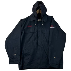 Aramark Steelguard Mens Canvas Jacket USC Embroidered Fleeced Hooded Full Zip Lg - Picture 1 of 16