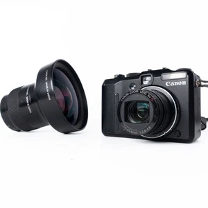 Canon PowerShot G9 12MP Compact Digital Camera w/ wide angle converter and case - Picture 1 of 19