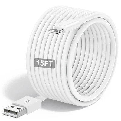 Cable cargador Susnwere extra largo para iPhone 15 pies/5 M, certificado Apple MFi USB a... Foto 1 de 4