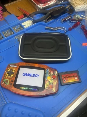Metroid Gameboy Advance retroiluminado IPS bolsa laranja Samus V4 GBA cartucho Nintendo - Imagem 1 de 4