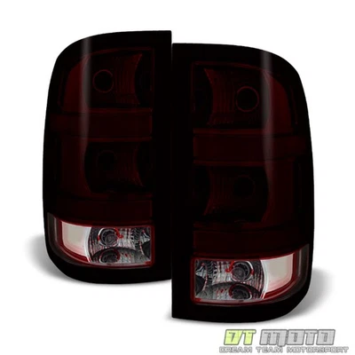 GMC Sierra Fleetside 2007-2013 luces traseras rojas humo luces de freno traseras izquierda+derecha Foto 1 de 4