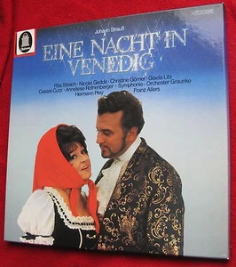 Eine Nacht in Venedig - Rita Streich, Gedda usw.- 2 LP Schallplatten + Booklet im Karton - Bild 1 von 3
