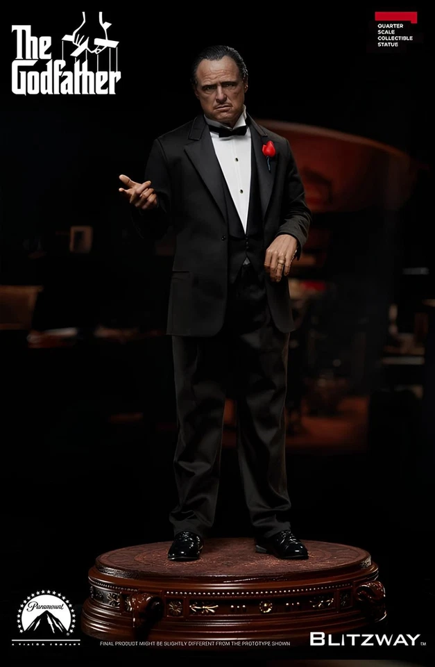 Blitzway El Padrino 1972 Vito Corleone versión de película Figura Estatua 1/4 Rara Foto 1 de 4