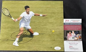 NOVAK DJOKOVIC JSA COA AUTOGRAMM SIGNIERT 8x10 FOTO US OPEN WIMBLEDON TENNIS A - Bild 1 von 1