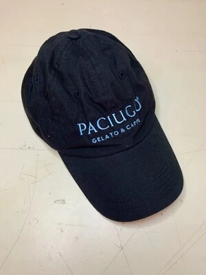 Sombrero de empleado Paciugo Gelato negro con letras azules Foto 1 de 4