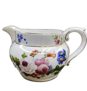 Vintage Grosvenor Ye Old English Creamer Floral Jackson Gosling England Gold - Picture 1 of 7