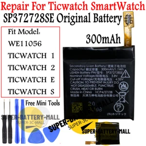 Batería Original 300mAh SP372728SE Para Ticwatch 1/2/E/S WE11056 Reloj - Imagen 1 de 2