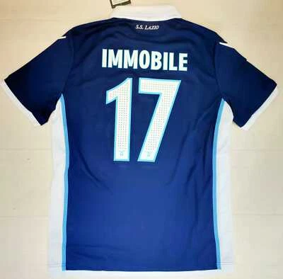 6860 Macron Ss Lazio Maillot Course Away 2016 Ciro Immobile 17 Série un Moyen - Photo 1/2