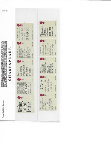 2016 ROYAL MAIL PRESENTATION PACK SHAKESPEARE MINT DECIMAL STAMPS PACK NO 416 Cover
