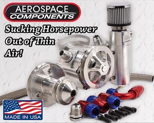 AC-VP BLOQUE PEQUEÑO FORD NUEVO!!! KIT AEROESPACIAL BOMBA DE VACÍO PRO RACING 3 PALETAS - Imagen 1 de 12