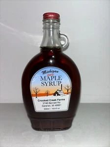 Michigan Pure Maple Syrup, Grade A, Amber, 500mL/16.9 fl. oz., Glass Jug - Picture 1 of 5