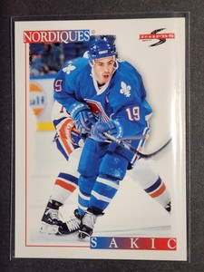 1995-96 Score Hockey Joe Sakic #5 Quebec Nordiques