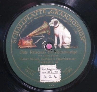 Balzer Backes 78 RPM / Gute Ratschschläg Für Heiratslustige (14-1023-VH) - Bild 1 von 2