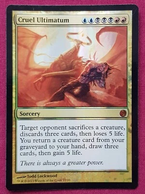 Magic The Gathering FROM THE VAULT TWENTY FOIL CRUEL ULTIMATUM card MTG FTV - Image 1 of 2