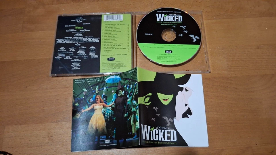 CD MUSICAL Wicked ORIGINAL BROADWAY CAST Stephen Schwartz DECCA 2003 - Bild 1 von 1