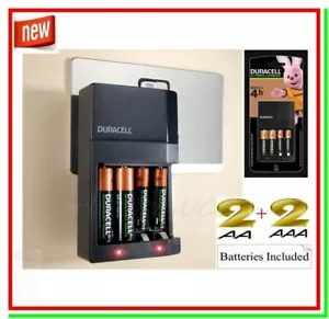 Caricabatterie per Pile Ricaricabili DURACELL CEF14 +2 AA STILO +2 AAA MINISTILO - Foto 1 di 3