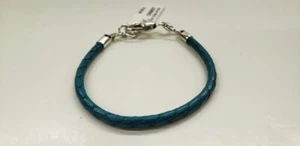 Brighton Baja Braid Bracelet Aqua Blue Turquoise J3956Q NWT RETIRED - Picture 1 of 3