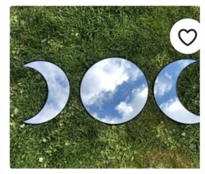 Triple Moon Wall Mirror Set - Picture 1 of 2