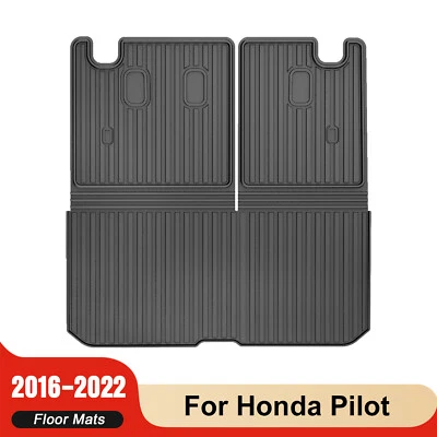 For 2016-2022 Honda Pilot Car Cargo Liner with Backrest Mat Rubber Trunk Mat - Imagem 1 de 4