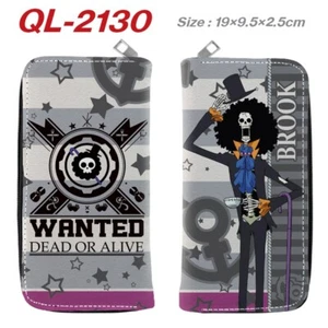 One Piece Brook Anime Manga Geldbörse Geldbeutel Brieftasche Wallet 19x9.5x2.5cm - Picture 1 of 3