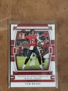 2022 National Treasures Tom Brady Treasured Moments #37/99 TB Buccaneers GOAT - Picture 1 of 4