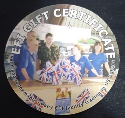 1EFI10L  BRITHISH  EFI  1st Print  10 Cents  Pog  from 2004  not AAFES - Image 1 of 2