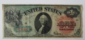 1866 großer 1 Dollar Schein gesetzliches Zahlungsmittel USA Note #V4753517* - Bild 1 von 6
