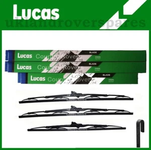 VW TRANSPORTER T4 FRONT & REAR WIPER BLADE SET OEM LUCAS 1990 to 2003 - Picture 1 of 9