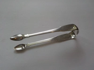 English Sterling Silver Sugar Tongs, c. 1806, Thomas Wilkes Barker - Image 1 of 4